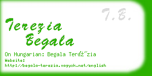 terezia begala business card